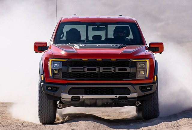 21款福特F150猛禽 3.5T 岩浆红 全国可上牌